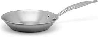 8.5 Inch Fry Pan | Made In USA | Titanium Series | 316Ti Skillet with Stay Cool Handle | Fully Clad Stainless Steel Pan with 5-Ply Construction | Induction Ready & Non Toxic