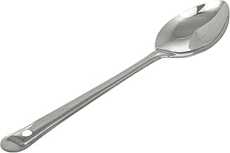 Stainless Steel Basting Serving Spoon,32 Cms Stainless Steel Deep Spoon | Soup | Curry Sambar Dal Dahi Lassi Milk Cooking and Serving Spoon for Kitchen Set of, Deep Spoon