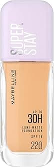 New York Super Stay Lumi-Matte Liquid Foundation - 220, Up To 30H Long Wear, Water & Transfer Proof. SuperStay Lumi-Matte Liquid Foundation comes with Non-comedogenic & Vegan Formula | 35ml