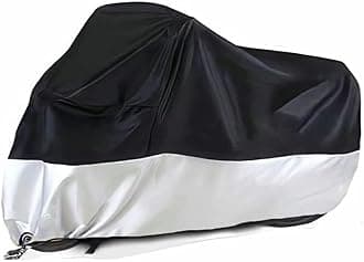 Motorcycle Covers, Outdoor Waterproof Motorbike Covers with Lock-Holes & Storage Bag, Fits up to 96.5" Motorcycles
