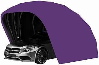 Purple,Stainless Steel Carport, Car Shelter, Car Canopy, Car Garage, Car shed, Car House, Car Park, Foldable, Retractable, L5.5m*W 2.5m*H 2.3m