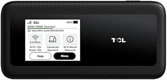 TCL Linkzone 5G UW (MW513U) | Verizon and GSM Unlocked | 5G MiFi Hotspot Router | Black (Renewed)