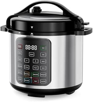 DUMOS16-in-1 Electric Pressure Cooker 8 QT Stainless Steel Multi Cooker Electric for Pressure, Rice, Steamer, Yogurt Maker, Slow Cook, Sliver