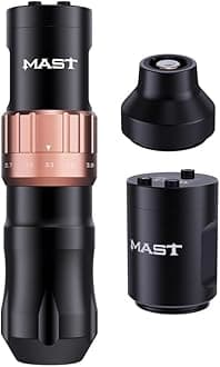 Mast Tattoo Fold2 Wireless Tattoo Gun Rotary Pen Machine, Powerful Motor by Mcore, 7 Strokes Length for Pro Artists