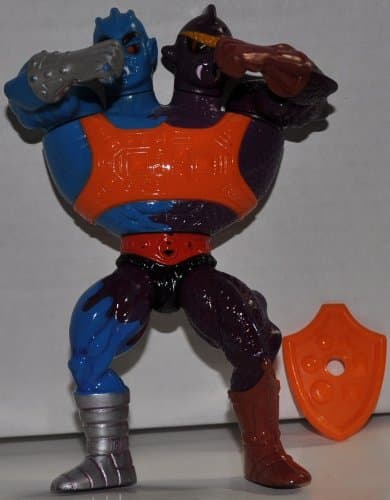 Vintage Two Bad "Flat Back Variant" (Series 4) (1985) Wave 4 - Original He-Man and the Masters of the Universe - MOTU - Mattel Collectible Action Figure - Loose (OOP) Out of Package & Print