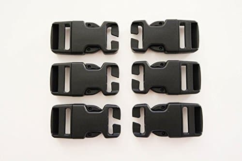 HANKS SURPLUSMilitary Field Repair Replacement Molle Backpack Pack Quick Connect Snap Buckles 1" (Pack of 6)