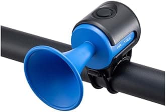 Electric Bike Horn Loud 120dB Adults Kids Bike Horn Alarm IPX4 Waterproof Electronic Bicycle Horns for Handlebars Ebike Scooter Horn (Blue)
