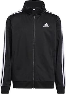 adidas Boy's Big Kid Split Tricot Jacket Warm Up Jacket