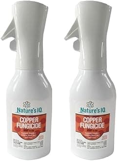 Nature's IQ Copper Fungicide. Innovative Spray Mist Technology. Controls powdery Mildew, Black spot, and Rust! for use on Roses, Flowers, ornamentals, Fruits and Vegetables. Ready-to-use 20 oz. (2)