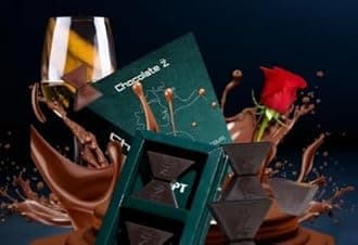 Chocolate Z Premium Paan Chocolate for Couple & Girlfriend-Boyfriend | Dark Chocolate for Stamina & Mood Boost | Gulaabi Bite Luxury Romance Chocolates for Boyfriend & Girlfriend | ISHQ PAAN pack of 2