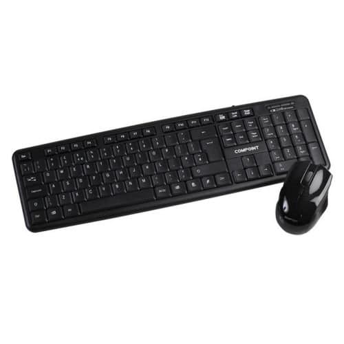 Compoint CP-KM007-W-V2 Wireless Keyboard & Mouse Deskset Black