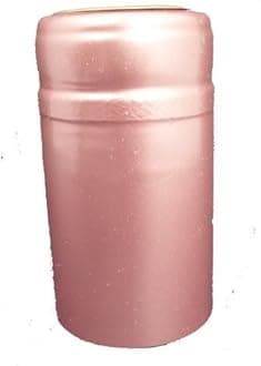 PVC Heat Shrink Capsules With Tear Tabs For Wine Bottles - 120 Count (Dusty Rose)