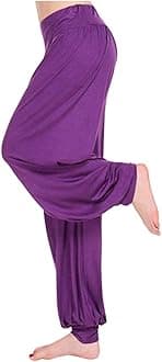 Women's Yoga Harem Pants Flare Loose Baggy Wide Leg Lounge Pajama Bottoms