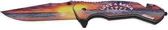 Outdoor Knives, Wildlife Pocket Knife, Digital Printing On Blade