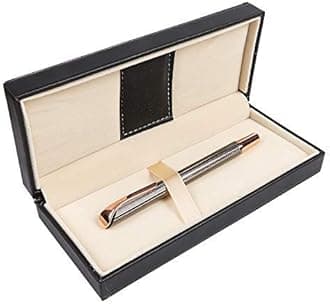 Rollerball Pen Gift Set for Men Women Executive Home Office Use, with Gift box Refillable 0.7mm Black Ink G5(Dark Gray)