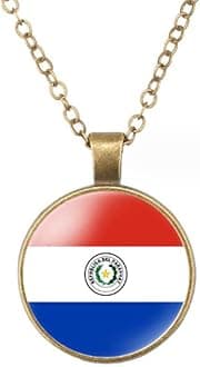 World Most Countries Flag Zinc Alloy Necklace Pendant Necklace for Men Women