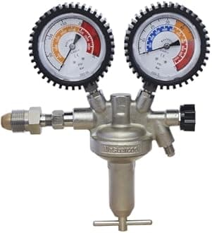 Mastercool 53001 Nitrogen Pressure Regulator | Professional-Grade | HVAC & Automotive Leak Testing | 1/4” SAE Flare Outlet | 10,000 PSI | Durable & Reliable