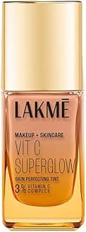 Lakme Makeup+Skincare VitC Superglow Skin Perfecting Tint Cool Rose C140 25ml