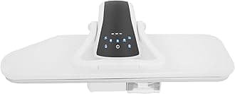 36" Large Steam Iron Press with LED Touch Screen, Professional Iron Press Machine Steam Press with 5 Fabric Settings & Steam Burst Function for Home Business (White)