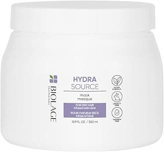 BIOLAGE Hydrasource Mask | Revives Dry Strands For Increased Hair Shine & Manageability |Paraben-Free | For Dry Hair | 16.9 Fl. Oz.