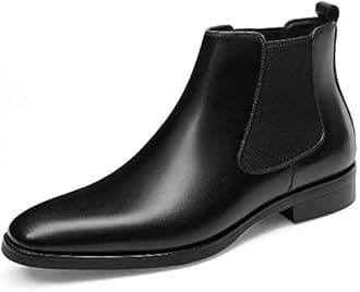 Mens Chelsea Boots Leather Dress Boots for Men