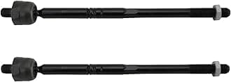 TRQ Front Inner Tie Rod Set 2 Piece Compatible with 2019-2023 Audi Q3 2019-2023 Volkswagen Arteon 2012-2019 Beetle 2012-2022 Passat 2018-2023 Tiguan