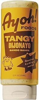 Ayoh Foods, Mayo Gone Wild, Made by Molly Baz - Easy to Squeeze, Perfect for; Sandwiches, Burgers, Fries, Nuggets, Wraps & Dips (1 Pack, Tangy Dijonayo)