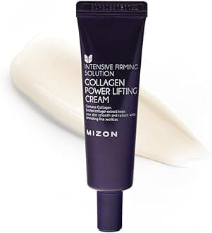 [Mizon] Collagen Power Lifting Cream (35ml) Day and Night Anti-Aging and Intensive Moisturizing, 75% Marine Collagen, Reduce Fine Lines and Age Spots, Korean Skin Care