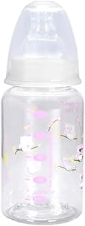 Ultra Clear White 150ml Baby Feeding Bottle | Perfect for Newborns and Toddlers | Ideal for 0-5 Years | Comfortable Grip and Leak-Proof Design for Easy Feeding - White