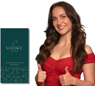 InstaEats Nooky Dark Chocolate for Him|Pack of 12 I Luxurious Dark Chocolate for Uplifting Mood, Gift for Man, Ideal for Him,Delight Mood Chocolate, Vegan and Gluten-free, 48 gram