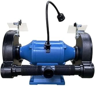 Baileigh 10-Inch Industrial Bench Grinder, 1800 RPM, 1-1/2 HP, 115/230V 1Ph (Model IGB-10)