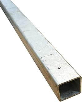 Galvanised Mild Steel Sections | Flat Bar | Square Tube | Rectangle Tube | Angle Iron (Square Tube - 20mm x 20mm x 2mm, 2500mm)