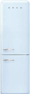 Smeg FAB32 Retro Refrigerator – 50s Style Fridge with Bottom Freezer, No-Frost, LED Display & Lighting, LifePlus Zone, Multi-Airflow – 12.2 cu ft – Pastel Blue - Made in Italy
