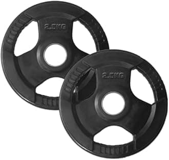 PowerMax Fitness PRO-2.5 Rubber Coated Olympic Weight Plates 2.5kg Pair