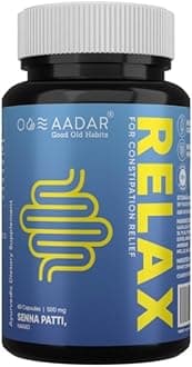Re-LAX Constipation Relief, Ayurvedic Digestion Support and Bowel Wellness Capsules, 60 units - with Senna, Harade, Ajwain