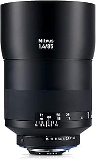 ZEISS Milvus 85mm f/1.4 Full Frame Camera Lens for Nikon F-Mount ZF.2, Black