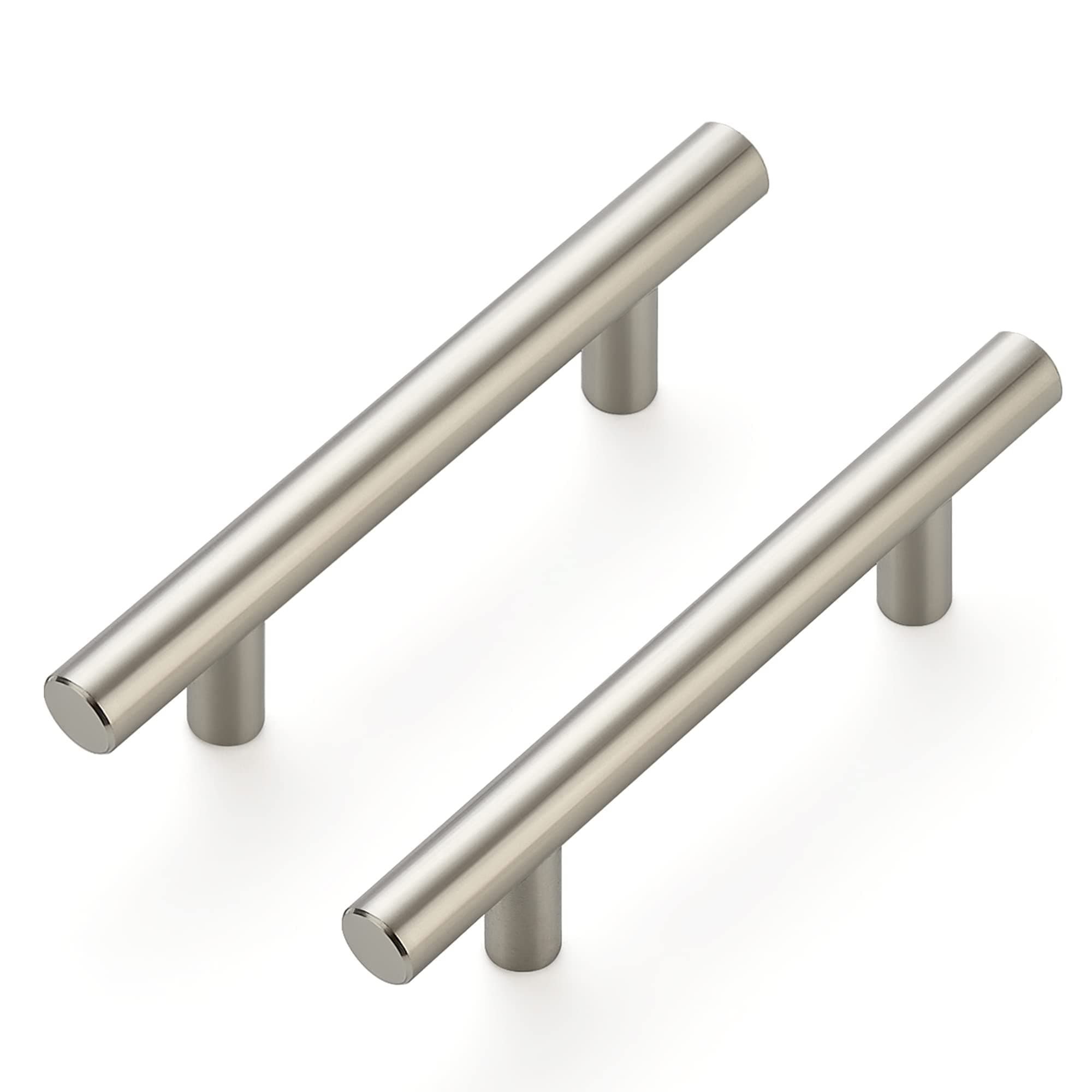 Ravinte 6 Pack 5 inch Kitchen Cabinet Handles Cabinet Pulls Brushed Nickel Stainless Steel Kitchen Drawer Pulls Cupboard Handles 3" Hole Center