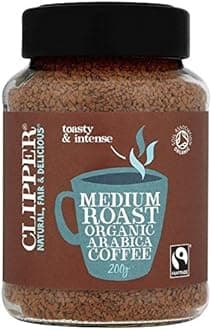 Clipper Fairtrade Organic Instant Medium Roast Arabica Coffee 200g