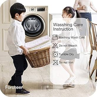 FORCHEER Dining Chair Cover for Dining Room Set 4 Pack Printed Seat Slipcovers for Office Computer Chairs Protector Wedding Banquets Party(4 Pack, Time)