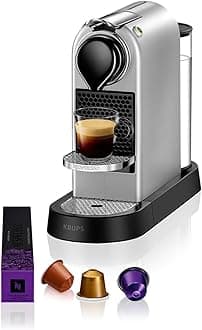 Nespresso Citiz Automatic Pod coffee machine for Americano, Decaf, Espresso by Krups in Silver