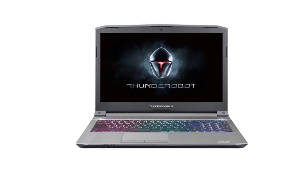 Thunderobot ST-Plus Gaming Laptop 15.6" FullHD (Intel Core i7-7700HQ, 8 GB RAM, 1 TB HDD + 128GB SSD, NVIDIA GeForce GTX 1050Ti 4GB Graphics GDDR5, Windows 10) Matt Grey - French AZERTY Layout