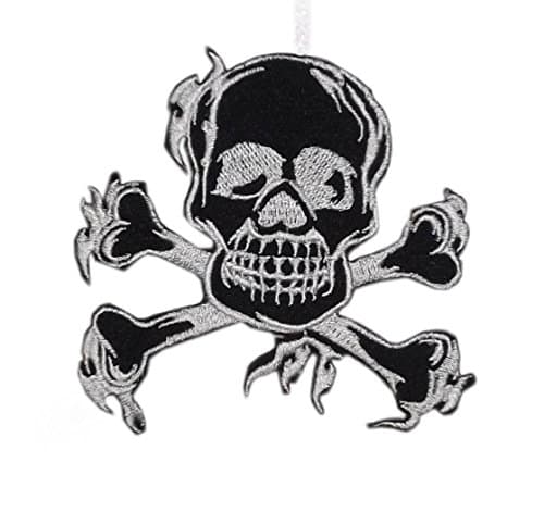 Jolly Rogers Patch Iron on Sew on Skull & Bones