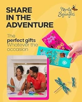 Monty Bojangles Triple Nut Praline Milk Chocolate Bar (150g), Rainforest Alliance Cocoa, With Hazelnut, Almond & Cashew, Perfect Chocolate for Gift