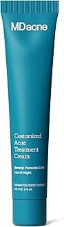 MDacne - Acne Treatment- Benzoyl Peroxide Cream 2.5% - Unclogs Pores, Reduces Blemishes & Enhanced with - Plant-Based Ingredients for Sensitive Skin