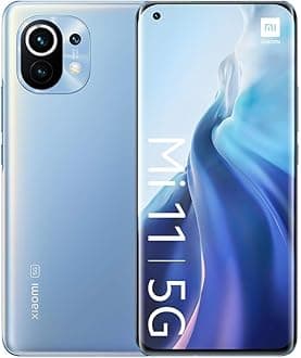 Mi 11 5G - Smartphone 8GB+128GB, 6,81” WQHD+ AMOLED quad-curved DotDisplay, Snapdragon 888, 108MP+13MP+5MP Triple Camera, 4600mAh, Horizon Blue (UK Version+2 Year Xiaomi Warranty)