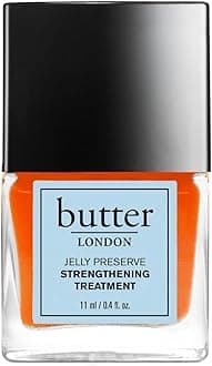 butter LONDON Nail Strengthener for Damaged Nails, Jelly Preserve - Pink Translucent Finish Nail Polish Strengthens, Nourishes & Rejuvenates Nail Beds & Roots - Nail Care Products