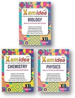 Xam Idea Bundle Set Of 3 Books (Biology Chemistry Physics) Class 12 Exam 2023-24 Chapterwise Question Bank