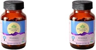 ORGANIC INDIA Moringa Essential Nutrition -Pack of 120 Veg Capsules