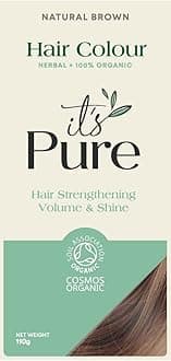 It's Pure Organic Herbal Hair Dye in Natural Brown 110g
