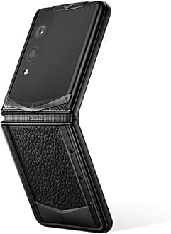 VERTUQuantum Flip Calfskin Series Android Smartphone, Snapdragon 8 Gen 4, 6.9" OLED 120Hz Display, 16GB RAM 1TB Storage, Quantum Privacy System, Dual Screen Design, 65W Fast Charging(Jade Black)